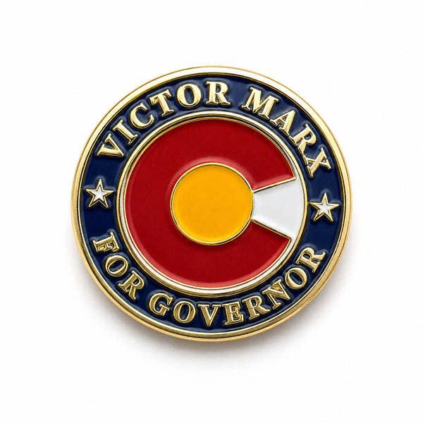 Victor Marx for Governor Enamel Pin