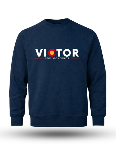 Victor Marx for Governor Navy Crewneck Sweatshirt