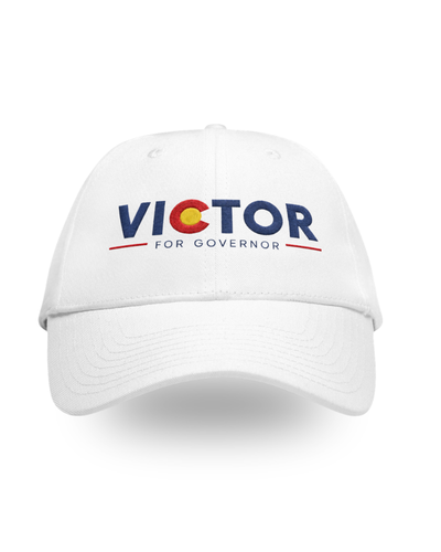 Victor Marx for Governor White Structured Adjustable Hat