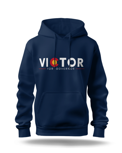 Victor Marx for Governor Navy Hooded Pullover