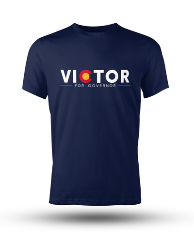 Victor Marx for Governor Navy T-Shirt